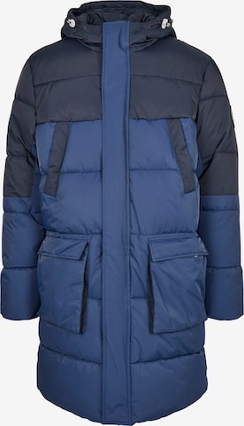 Urban Classics Winterparka in Blauw: voorkant