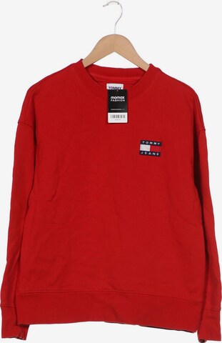 Tommy Jeans Sweatshirt & Zip-Up Hoodie in M in Red: front