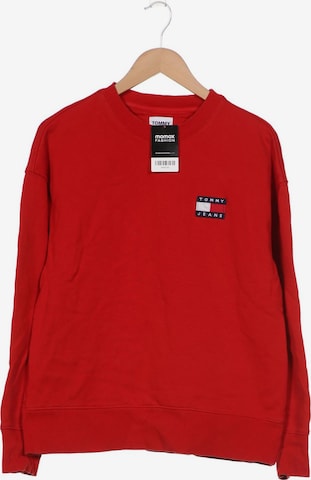 Tommy Jeans Sweatshirt & Zip-Up Hoodie in M in Red: front