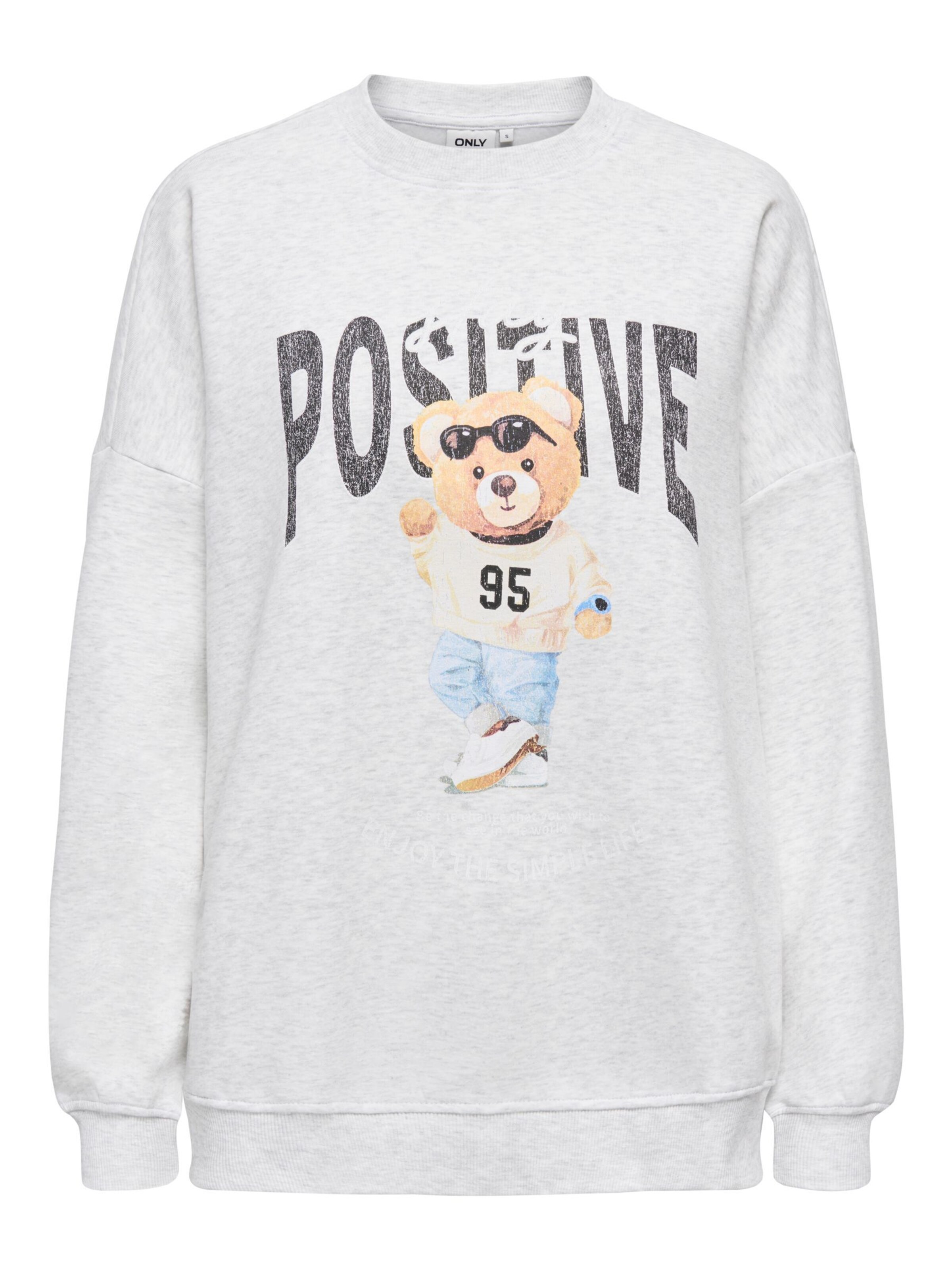 ONLY ONLBILA Sweatshirt Sweatshirt in Grau: Vorderseite