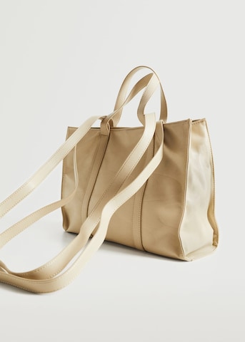 MANGO Shopper in Beige