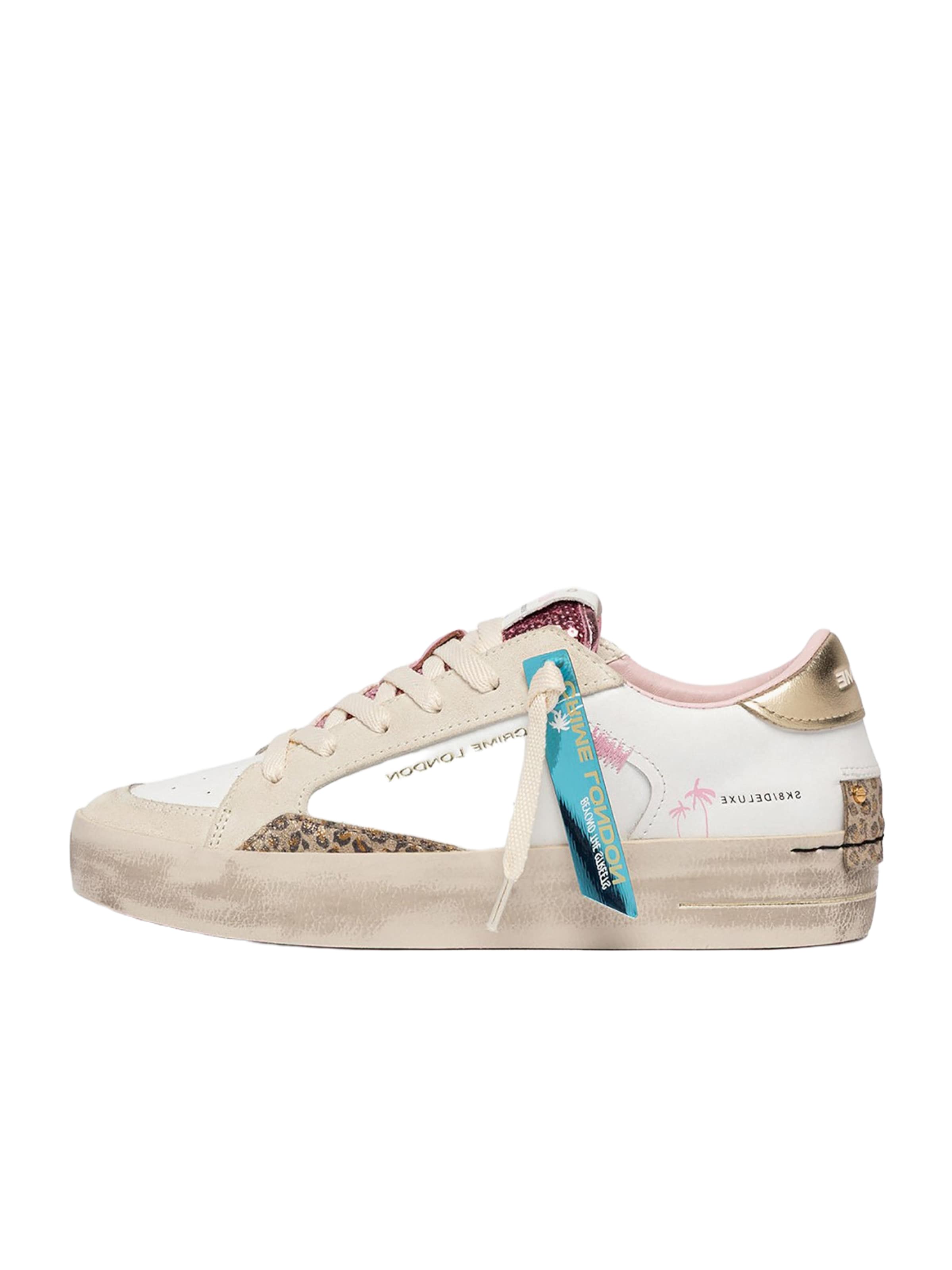 Crime London - Sapatilhas baixas em branco: frente