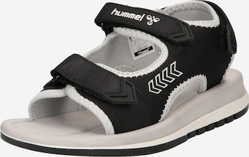 Hummel - Sapatos abertos 'ZOR' em preto: frente