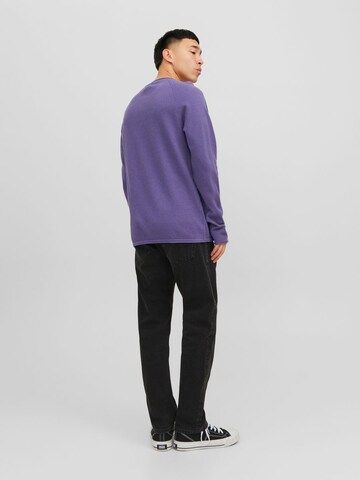 JACK & JONES Regular Fit Pullover 'Hill' i lilla