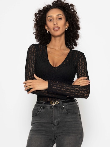 SASSYCLASSY Shirt bodysuit in Black