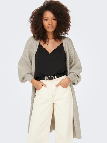 ONLY Strickjacke 'SIF FREJA' in Grau: Vorderseite