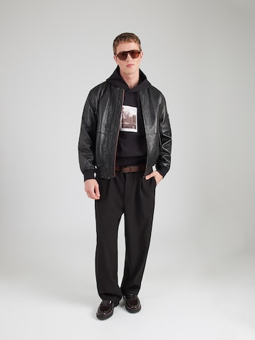 HUGO Tréning póló 'Deneb' - fekete