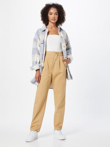 Regular Pantalon à pince ESPRIT en beige