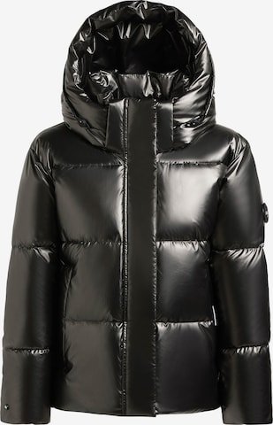 Veste d’hiver 'Devina3 Shiny' khujo en noir : devant