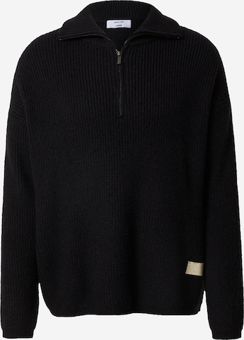 DAN FOX APPAREL Sweater 'Armin' in Black: front
