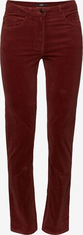 ESPRIT Slim fit Pants in Brown: front