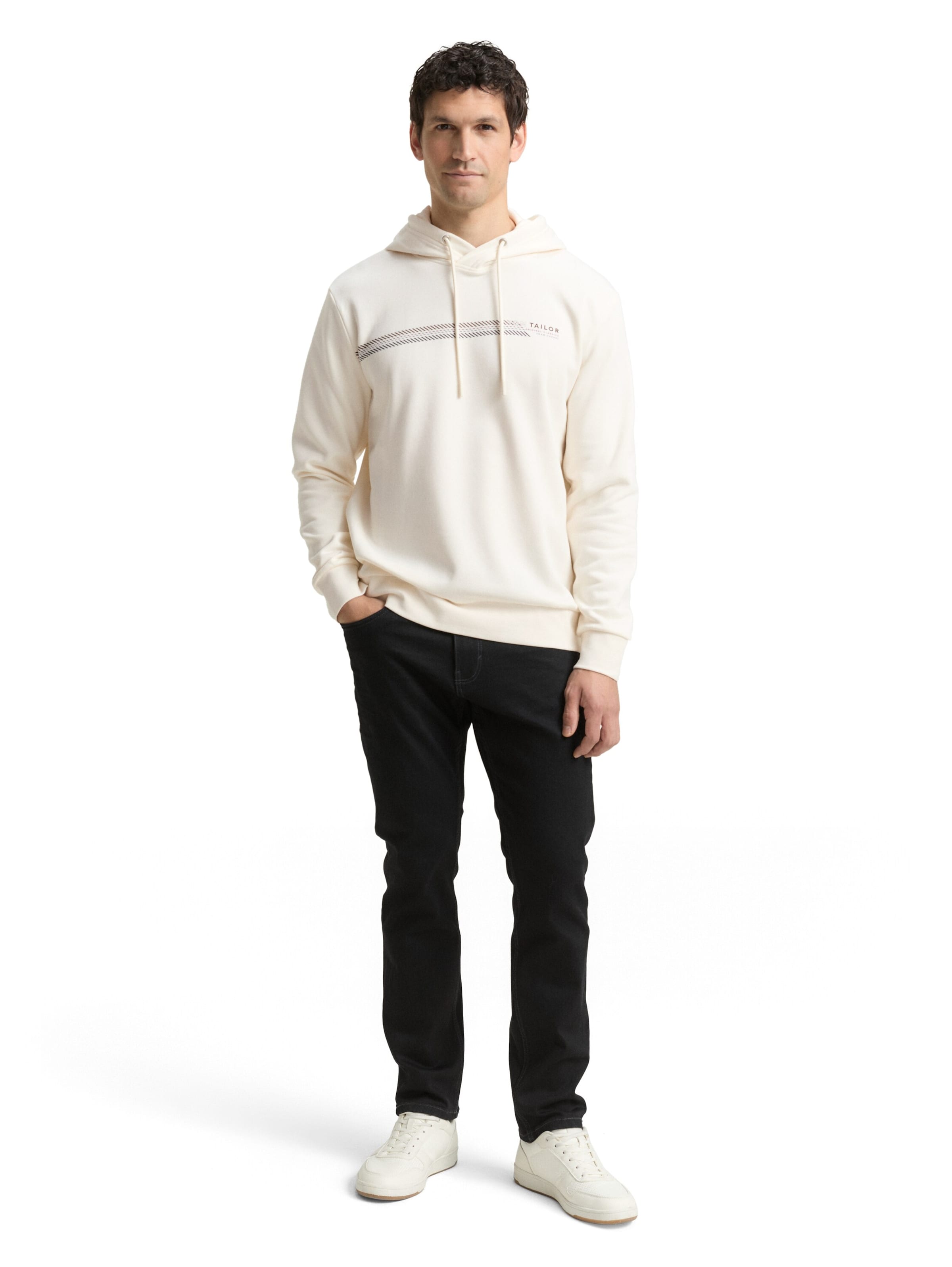 TOM TAILOR Sweatshirt in White