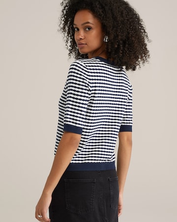 WE Fashion Gebreid vest in Blauw