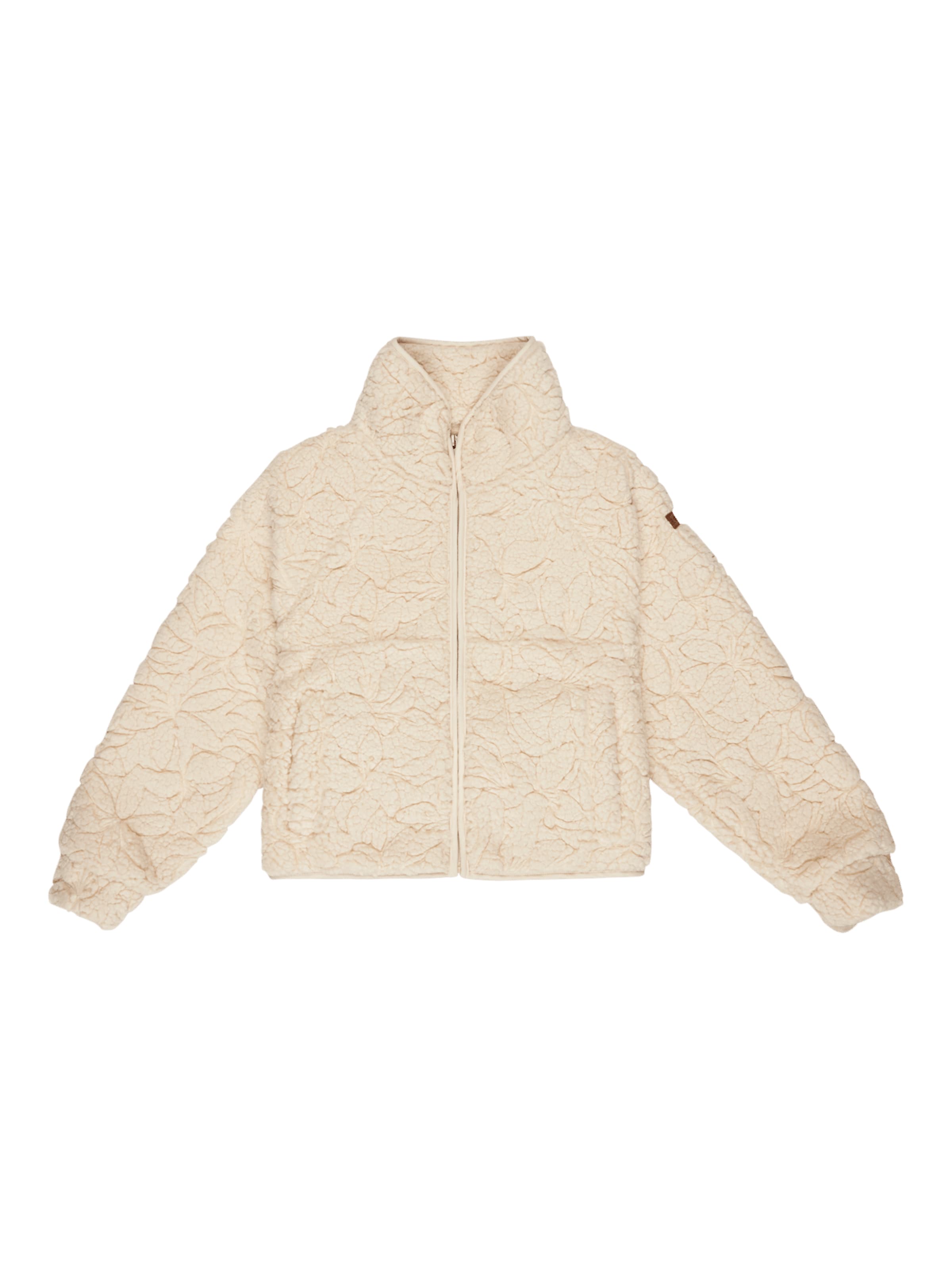 ROXY Fleecejacke in Beige: Vorderseite
