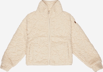 ROXY Fleece Jacket in Beige: front