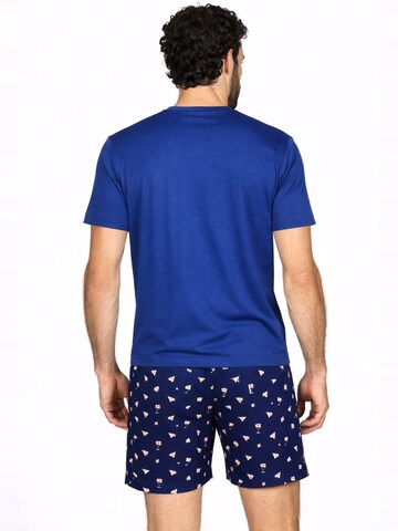 JULIPET Pajama short 'Serafino' in Blue