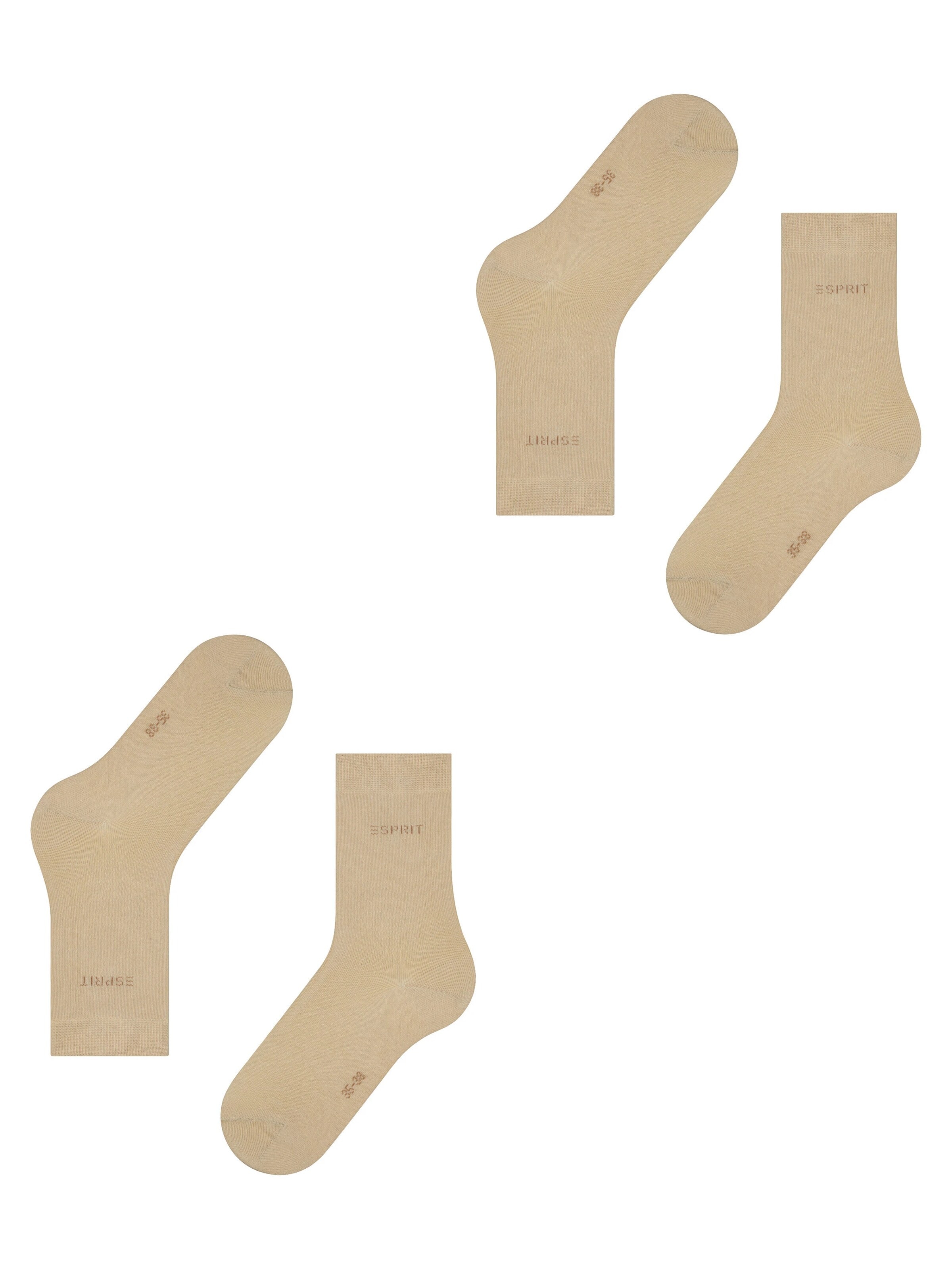 ESPRIT Socken 'Uni 2-Pack'‌ in Beige