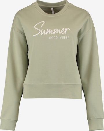 Hailys Sweatshirt 'Su44nny' in Green: front