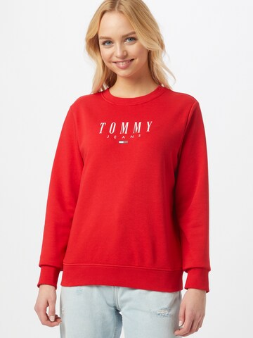 Tommy Jeans Mikina – červená: přední strana