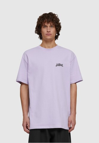 Lost Youth Shirt 'Dripping Heart' in Purple: front