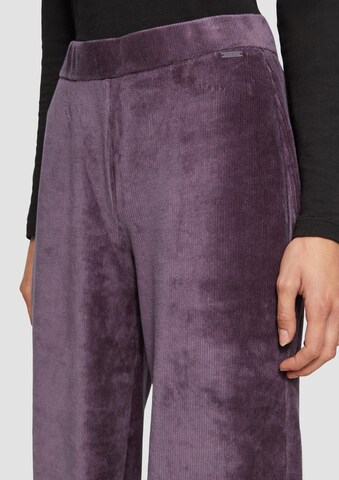QS Wide leg Broek in Lila