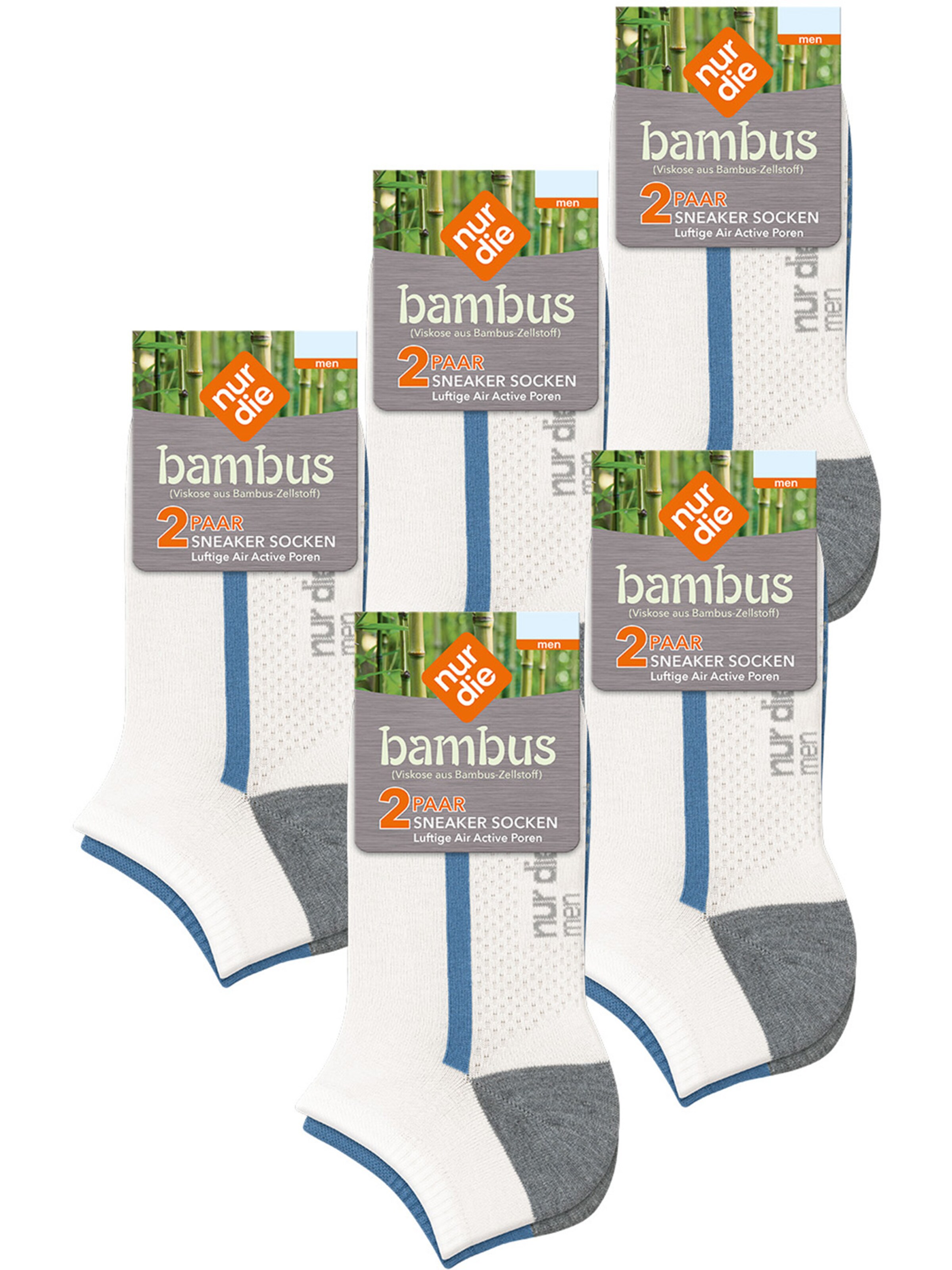 Nur Die Socks in White: front