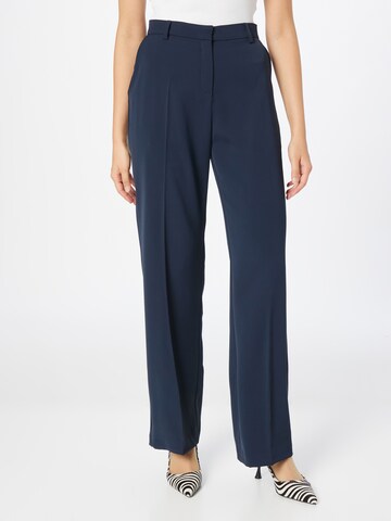 Neo Noir Regular Pleated Pants 'Alice' in Blue: front