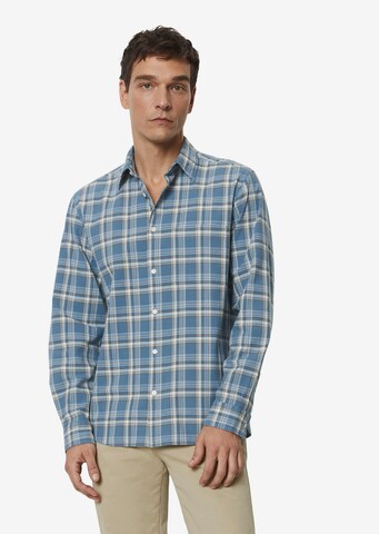 Coupe regular Chemise Marc O'Polo en bleu : devant