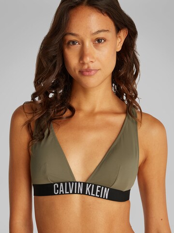 Calvin Klein Swimwear Τρίγωνο Τοπ μπικίνι σε πράσινο
