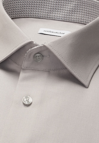 Coupe regular Chemise business 'SMART ESSENTIALS' SEIDENSTICKER en gris