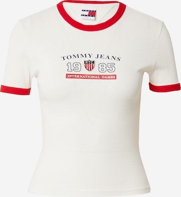 balta Tommy Jeans Marškinėliai 'ARCHIVE GAMES': priekis