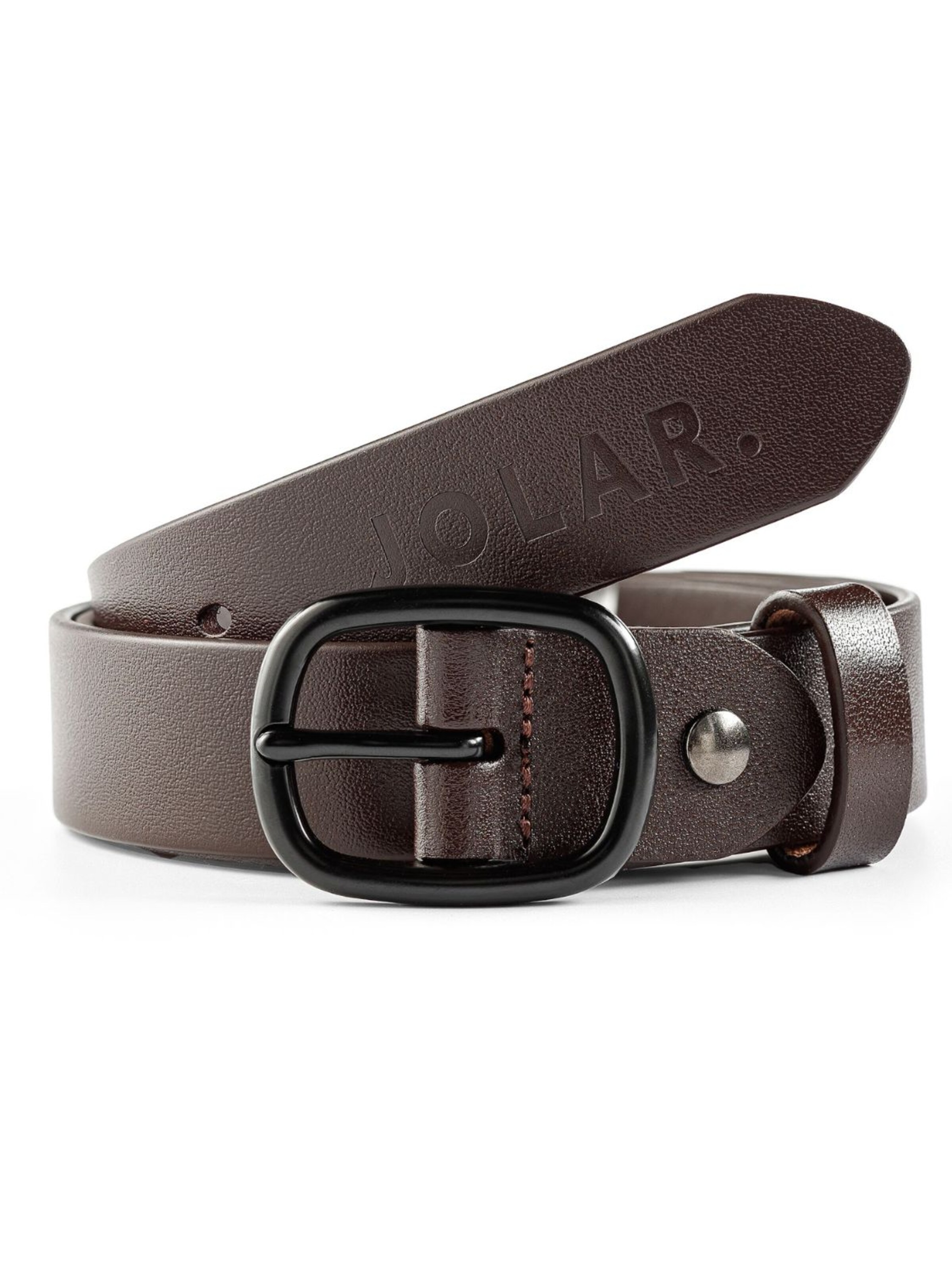 jolar Belt 'PREMIUM' in Brown: front
