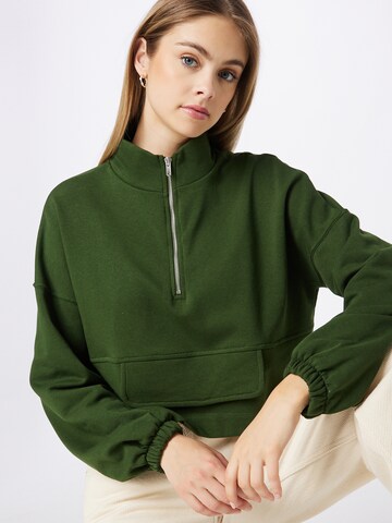 Nasty Gal Sweatshirt in Groen: voorkant