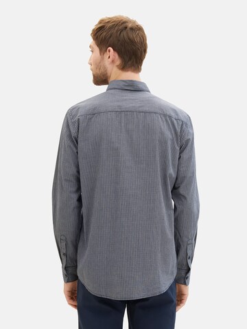 Coupe regular Chemise TOM TAILOR en bleu