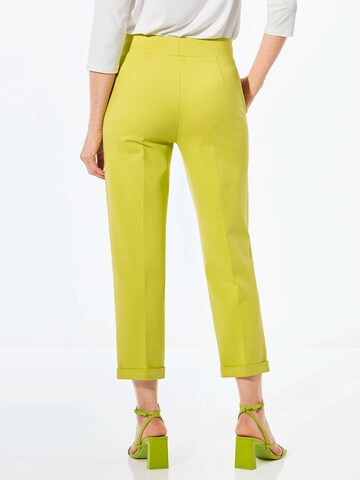 Regular Pantalon à plis Goldner en vert