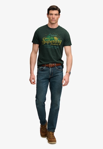Superdry & Co Shirt 'OUTDOORS MOUNTAIN' in Green
