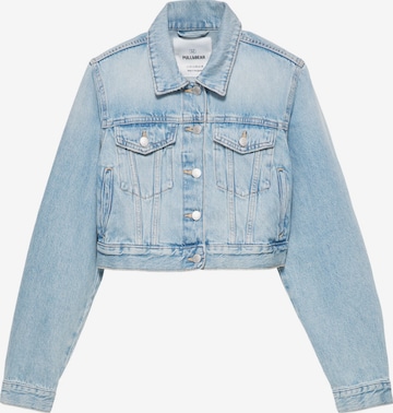 Pull&Bear Kurtka przejściowa w kolorze niebieski: przód