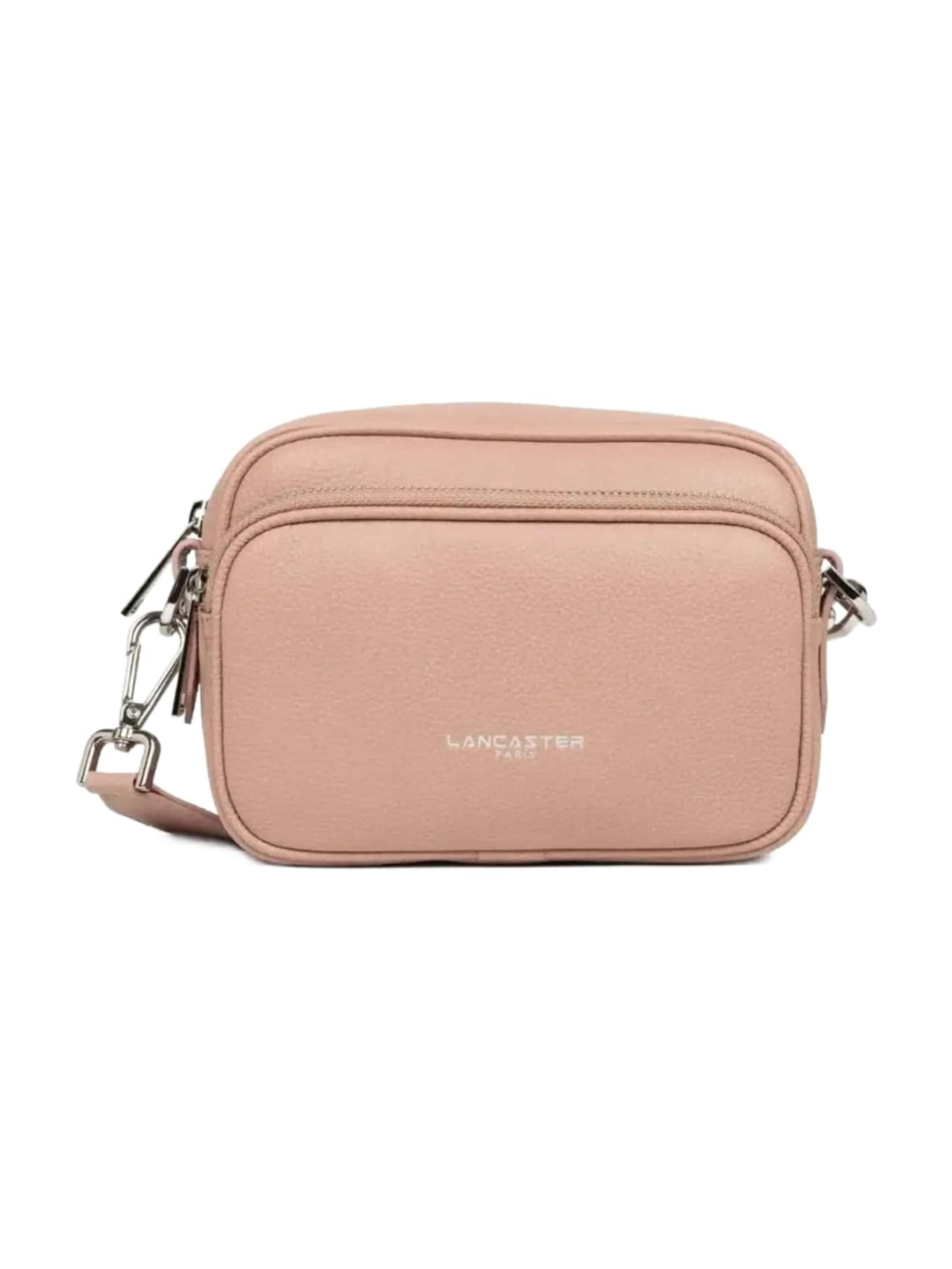Sacs à main 'Lancaster Sac trotteur Double Zip Milano Ama Nude' LANCASTER Paris en rose : devant