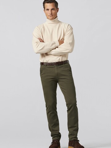 Meyer Hosen Regular Chino Pants 'Oslo' in Green