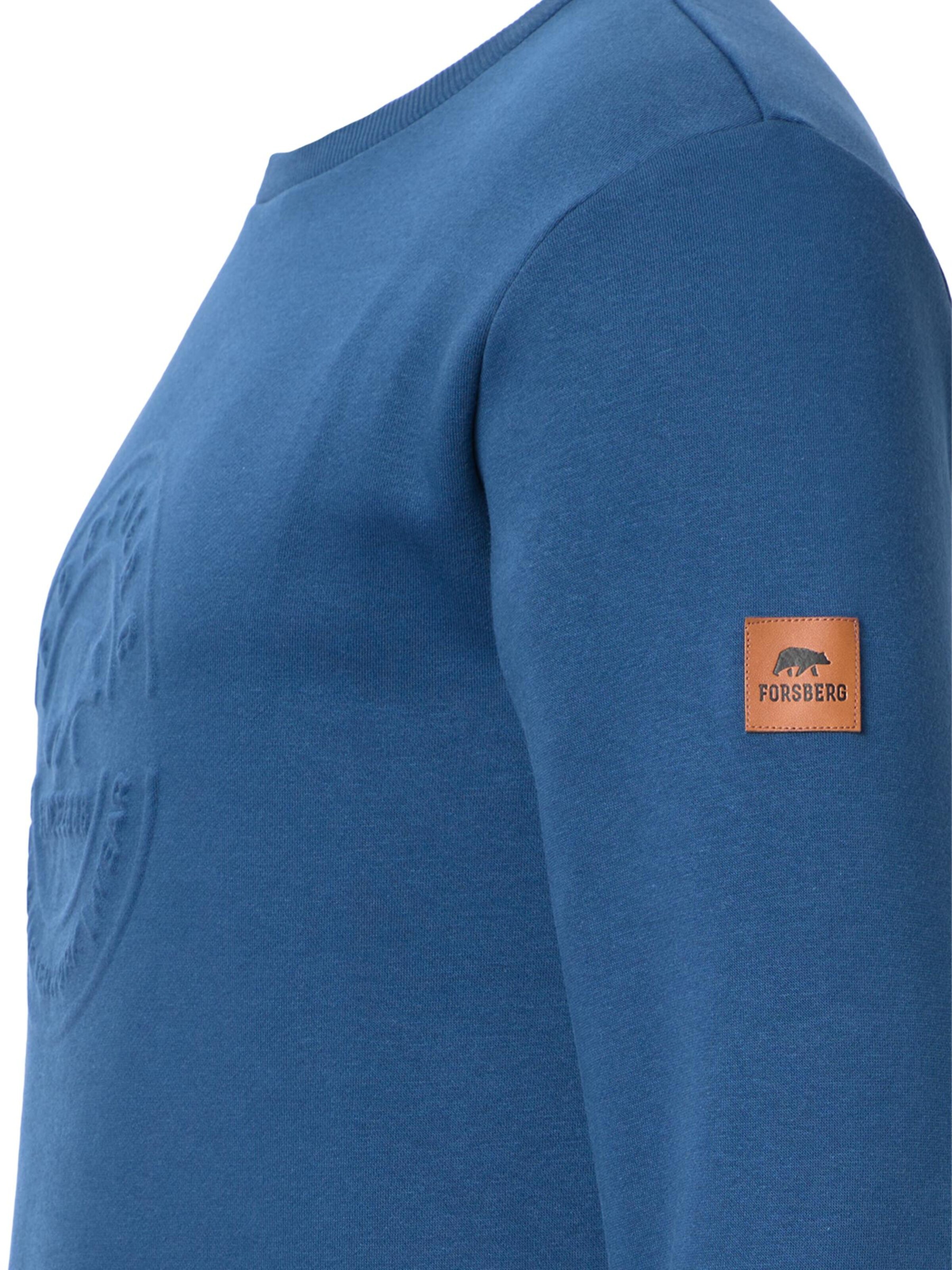 FORSBERG Sweatshirt 'Sweatshirt mit 3D Logo' in Blue