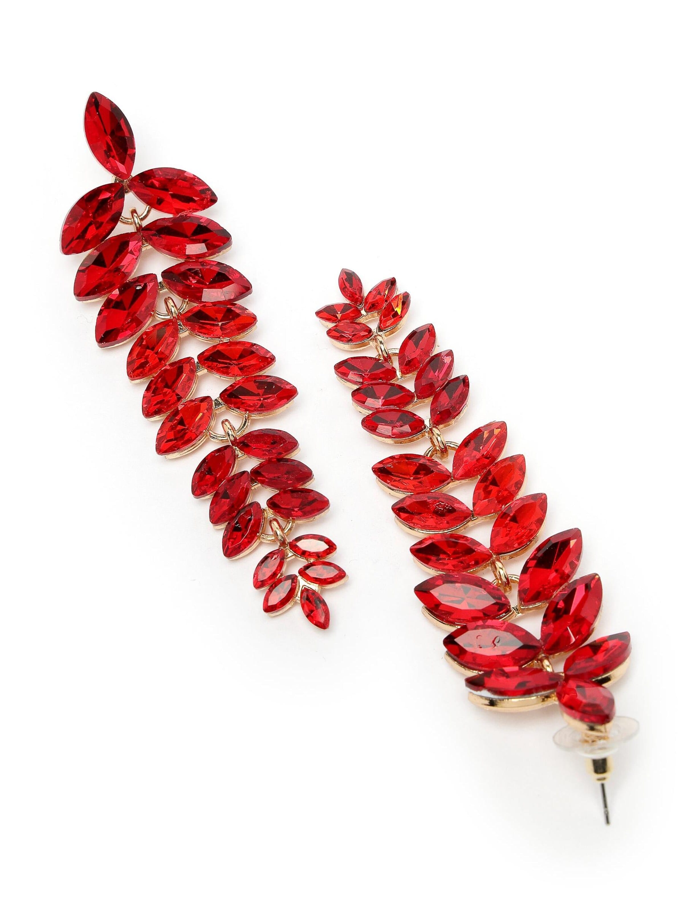 AVANT-GARDE PARIS Earrings 'Nicoleta' in Red