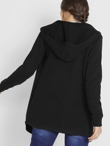 bonprix Sweatvest in Zwart
