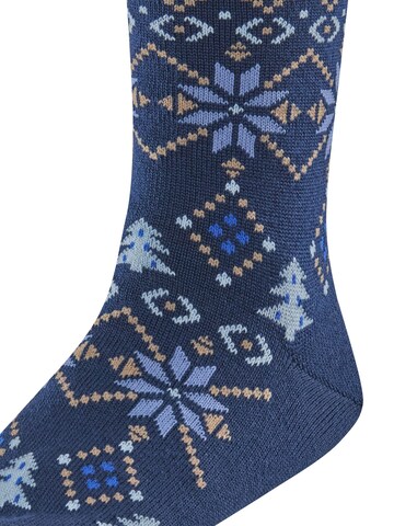 FALKE Socks 'Nordic Fair Isle' in Blue