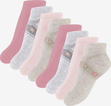 Cotton Prime - Meias 'Sweet Flower' em cinzento: frente