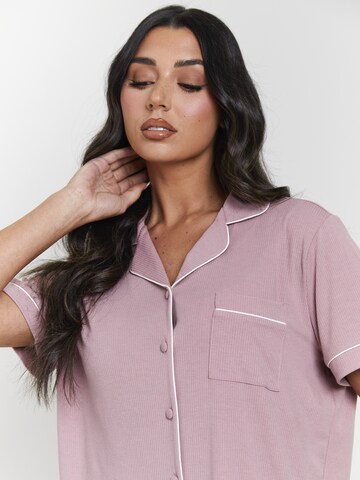 Loungeable Short Pajama Set in Pink