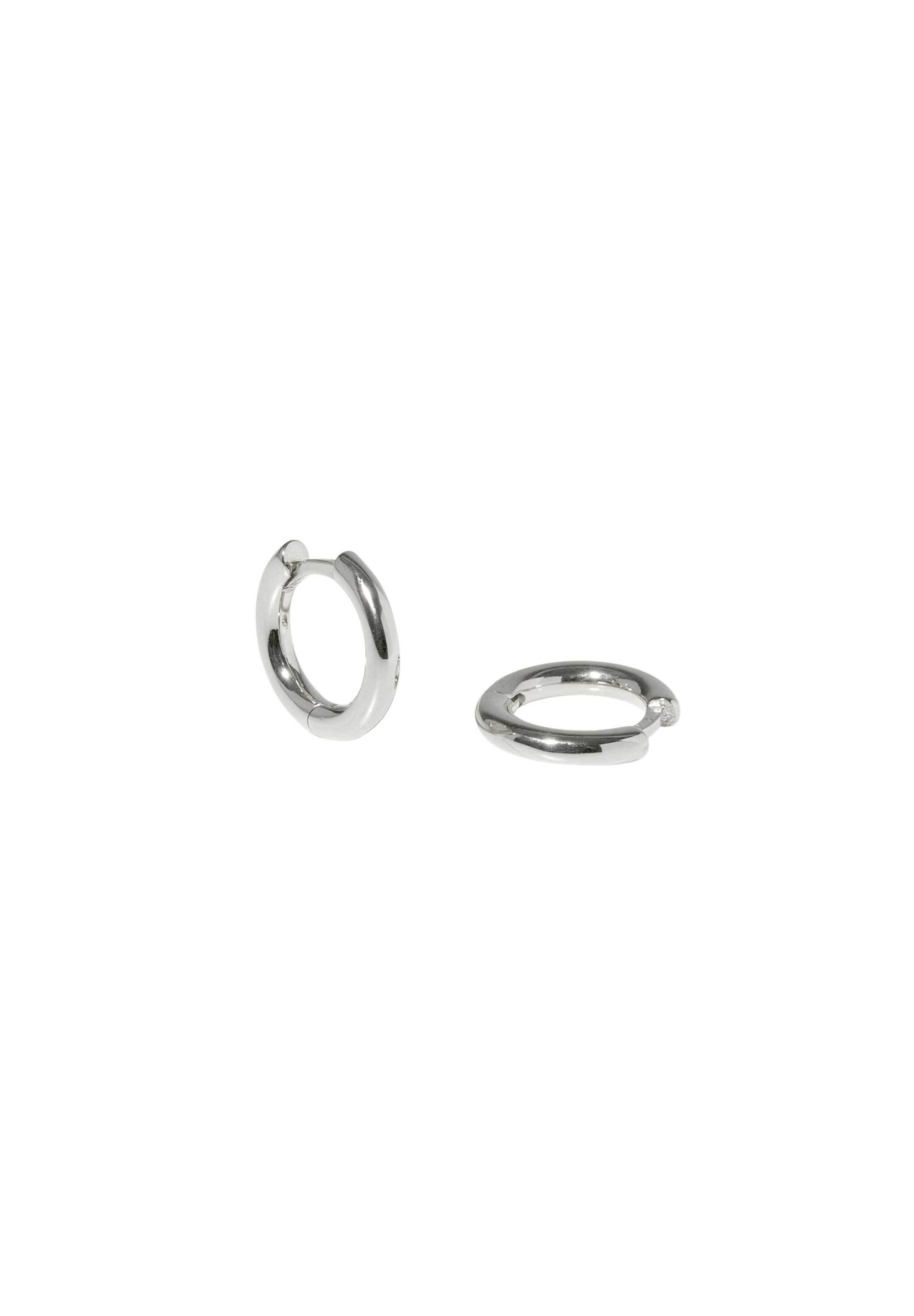 Stilnest Earrings in Silver: front
