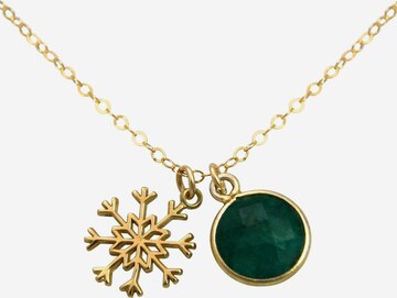 Gemshine Necklace in Gold: front