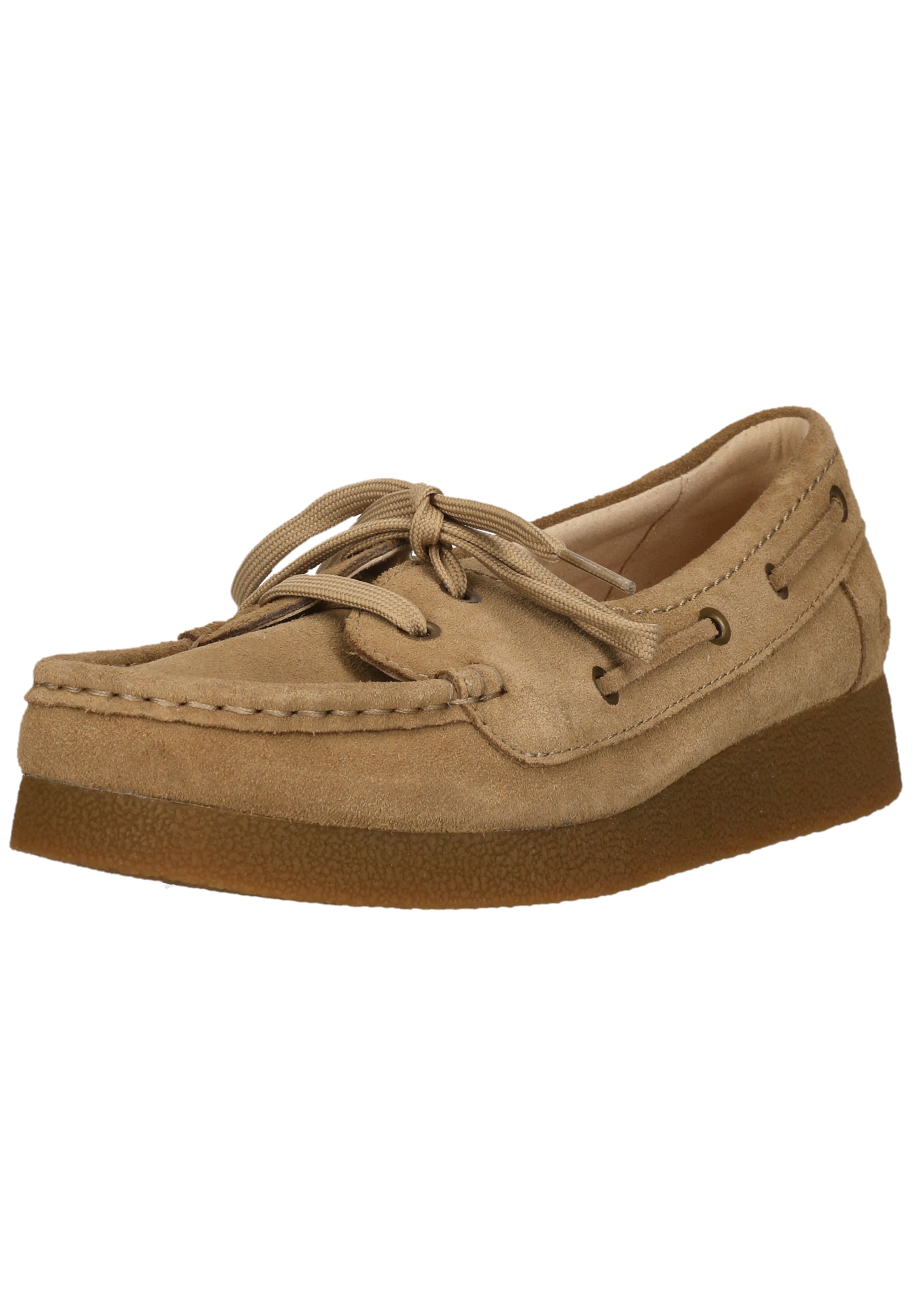 CLARKS Veterschoen 'Wallabee EVO Sea' in Bruin: voorkant