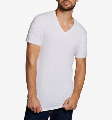 Maillot de corps Bamboo basics en blanc : devant