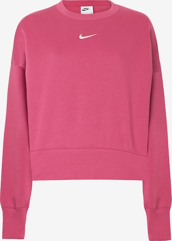 Nike Sportswear Athletic Sweatshirt 'Phoenix Fleece' in Pink: front